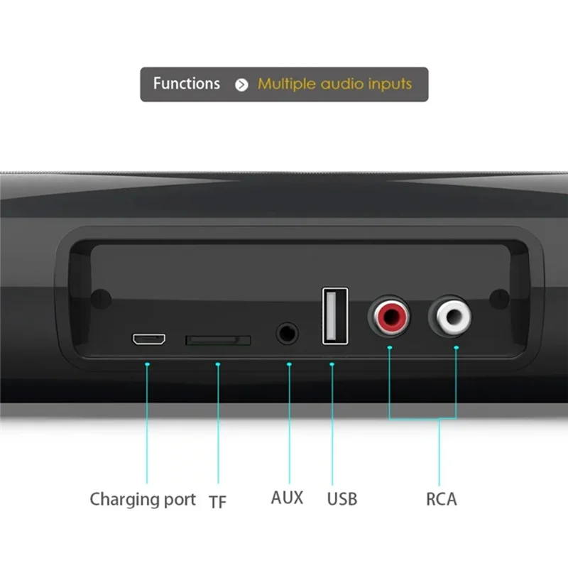 ワイヤレス Bluetooth サウンドバースピーカーシステム有線ワイヤレスサラウンドステレオサウンドスピーカーホームシアターテレビプロジェクター用、耐久性