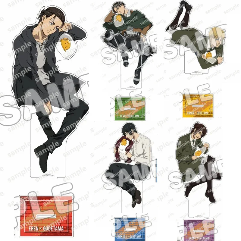 Trend Attack of Giants Anime Levi Mikasa Ackerman Eren Annie Armin Hange Zoe Acrylic Stand Erwin Action Figure PVC Stand Model