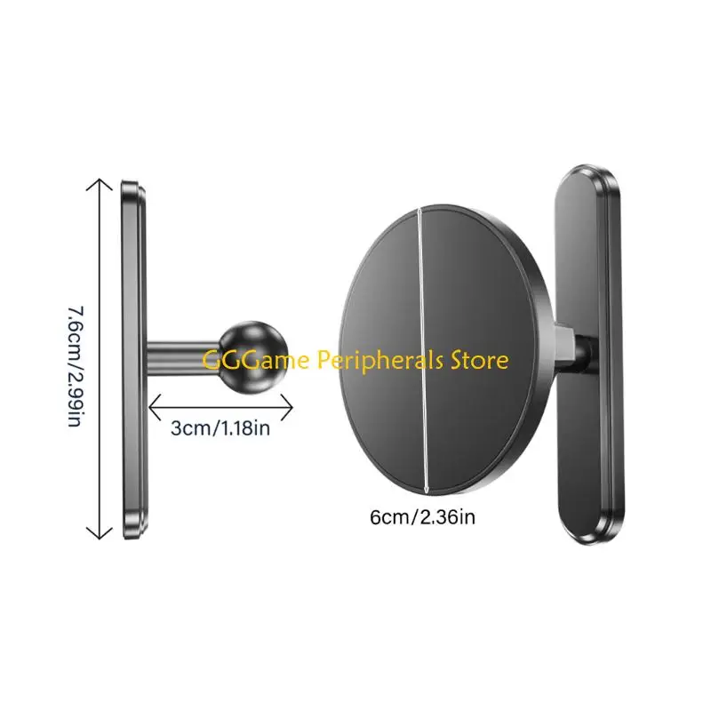 U55B 360 Rotatable Phone Mount Double Magnets Designs Mobile Rack For Exercise