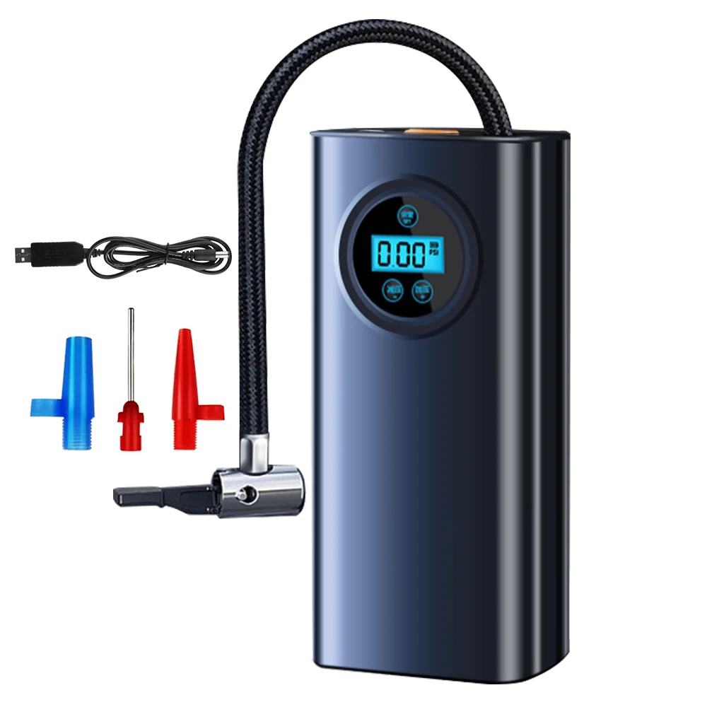 

Электрический воздушный насос для автомобиля, мотоцикла, велосипеда, беспроводной воздушный насос для шин, автомобильный надувной воздушный компрессор