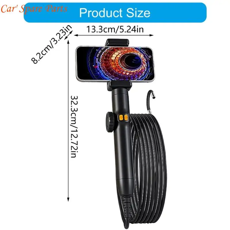 Y4UA Kamera Endoskopi Lensa 6/8Mm Kamera Inspeksi Endoskopi Industri 360 Derajat