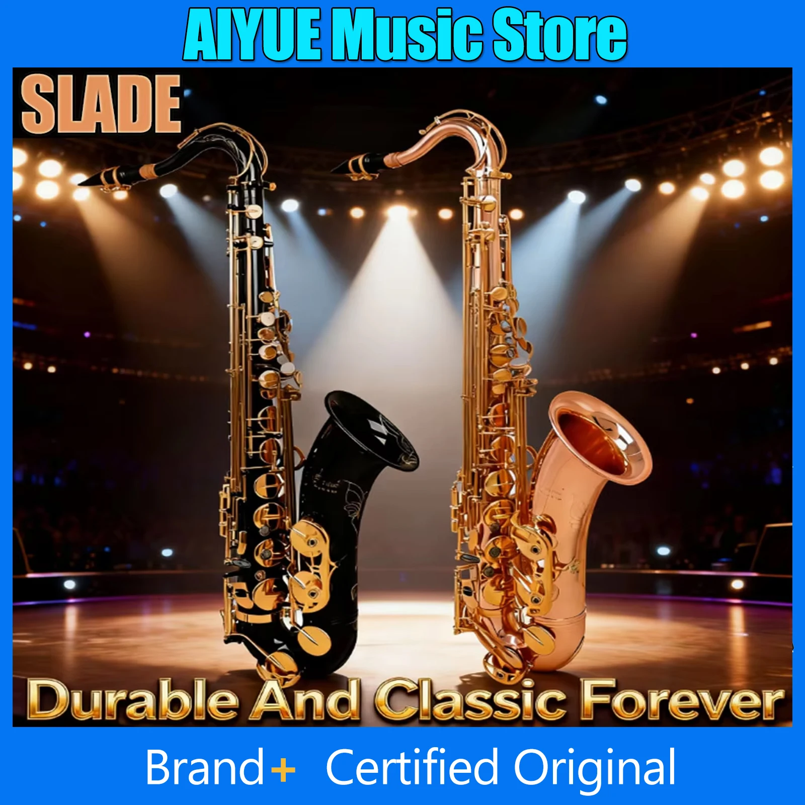 

Саксофон теноровый SALDE, корпус из перламутра, ручная резьба, фосфористая медь/латунь, духовой инструмент с комплектующими и аксессуарами