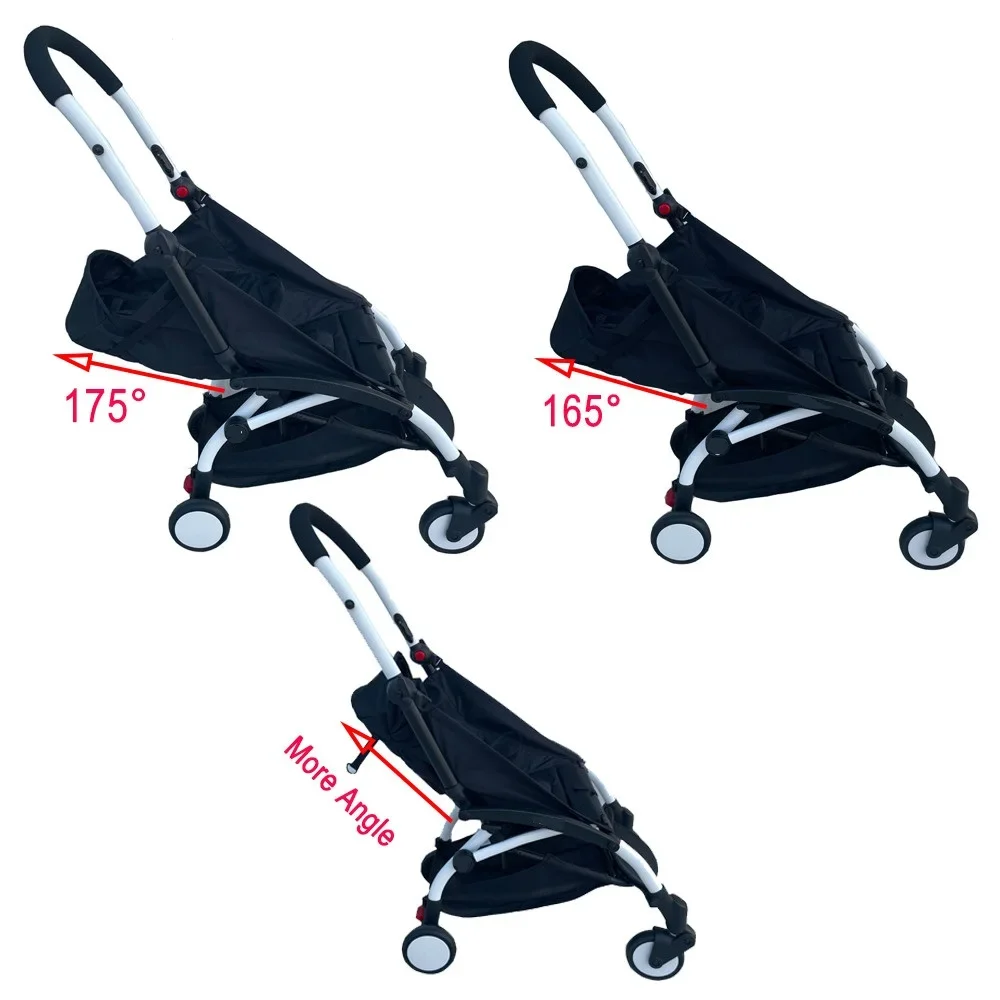 Baby Stroller Accessories Cushion Seat For Babyzen Stroller 175 Degrees Cloth Linen Original Material image 4