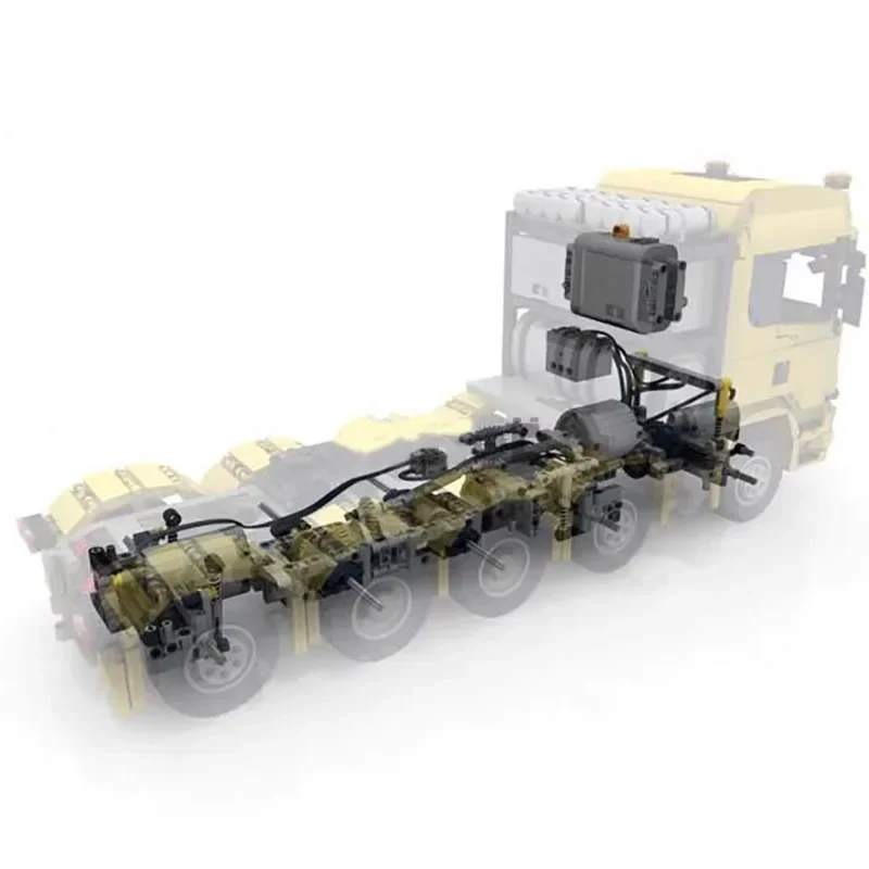 

Классический строительный блок MOC-36297, строительный грузовик 10x4, модель блока сращивания, 3937 шт., подарок на день рождения, Рождественская игрушка в подарок