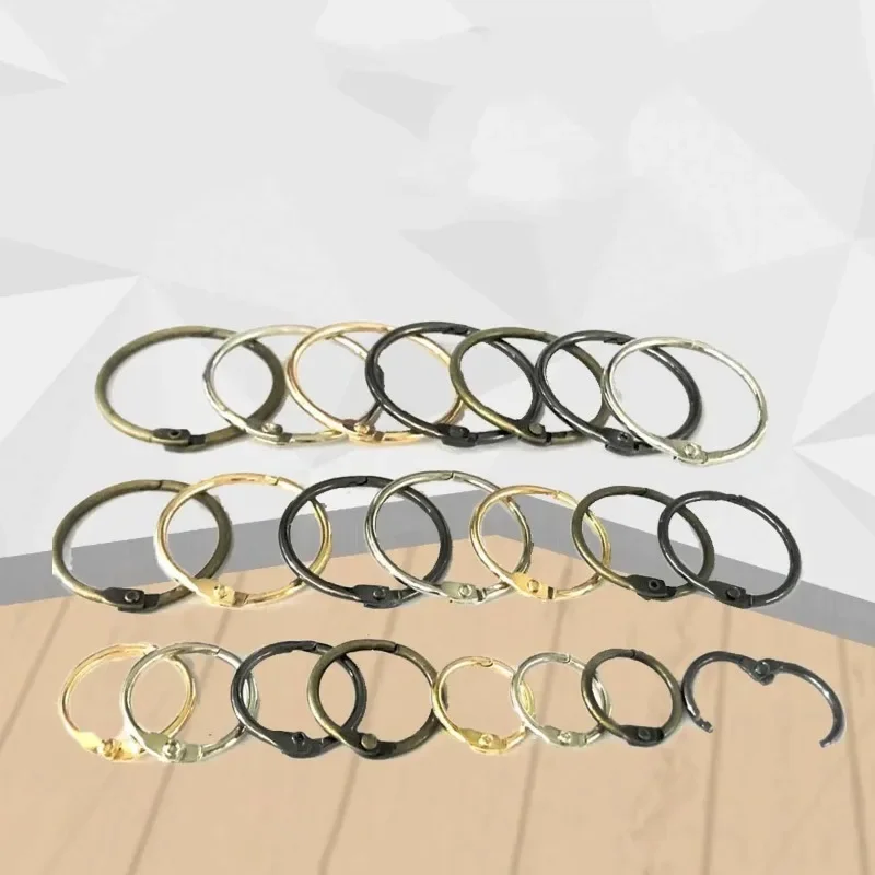 10Pcs /Lot Inner Diameter 30mm Metal Spring Gate O Ring Openable Keyring DIY For Bag Belt Strap Chain Buckles Snap Accessories