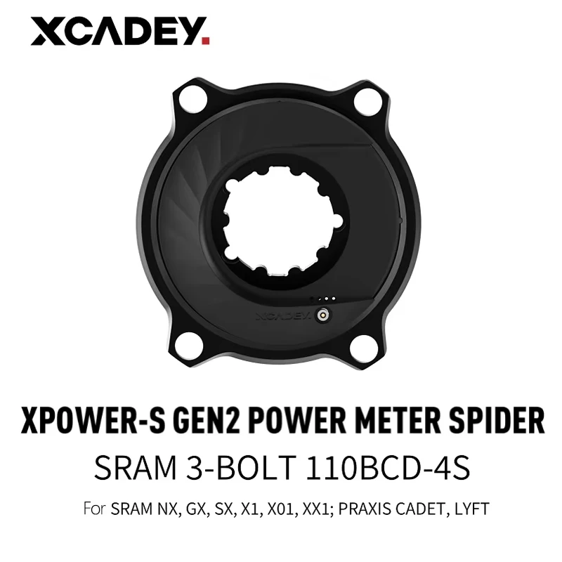 Xcadey-マウンテンバイク用のスパイダーパワーメーター,クランク