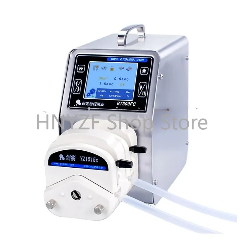 Dual Channels Vials Filling Peristaltic Pump with Timing Function and Stepper Motor AC220V BT300FC