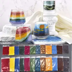 10g 50g Sand Wax Natural Wax For Candle Making Colorful Sand Wax Candle DIY Supplies Decor Sand Painting Candle Dye Snow Wax