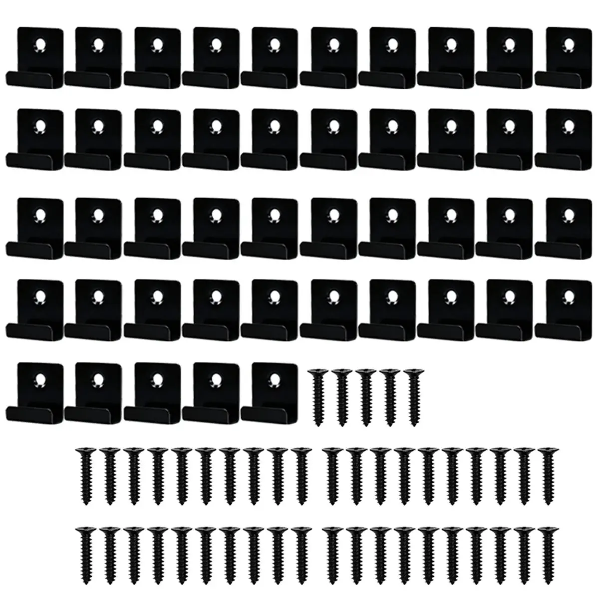 45 Pcs Composite Decking Clips for Decking Fixings with Screws for Easy Installation
