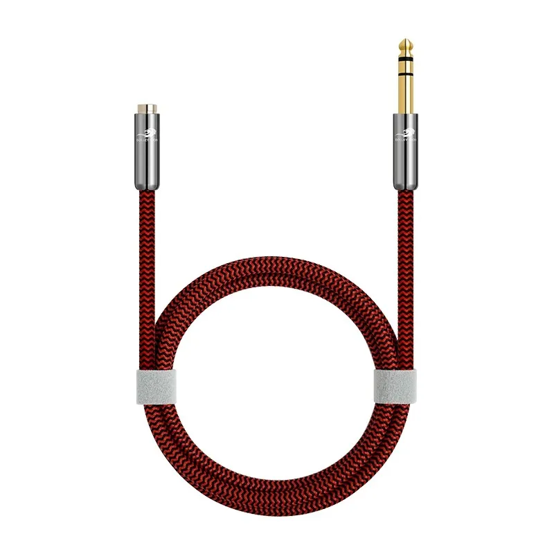 Cable de Audio TRS de 1/4 pulgadas, 6,35mm macho a 3,5mm hembra para amplificador mezclador, guitarra, Piano, auriculares estéreo, cables de extensión blindados