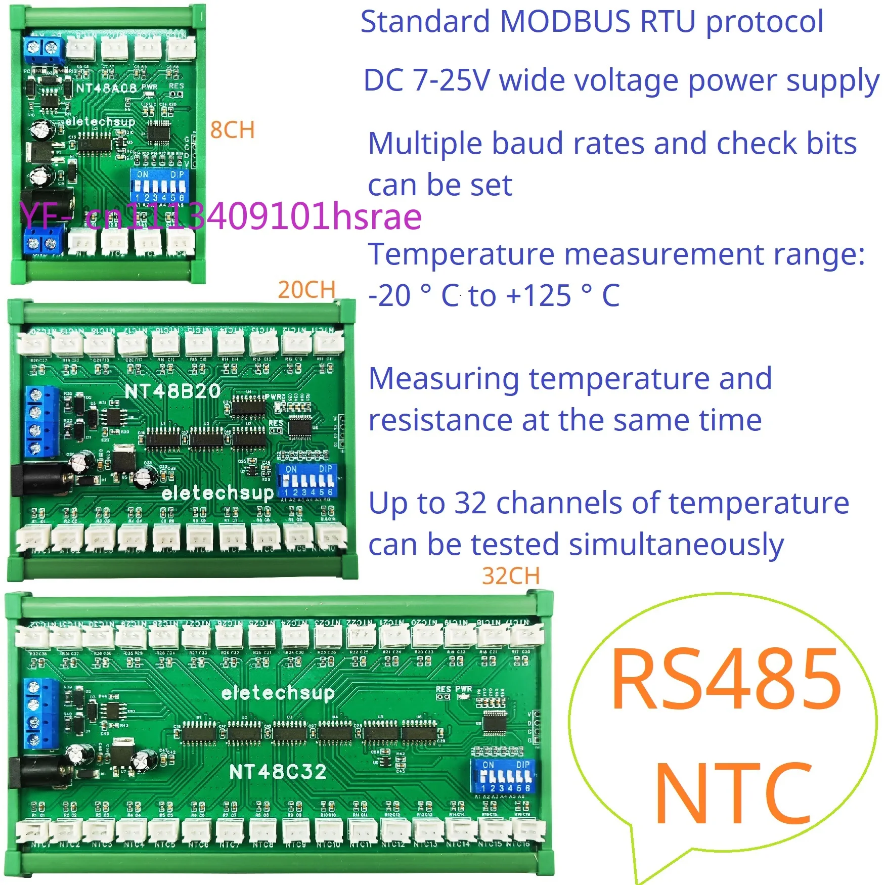 Multichannel Temperature & Passive Switch Acquisition Control Board