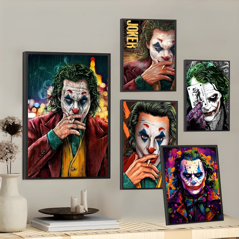 1 قطعة النفط اللوحة جوكر المشارك ملصقات مقاوم للماء جدار الفن لغرفة المعيشة غرفة الرجعية ديكور هدية طباعة عالية الجودة #3