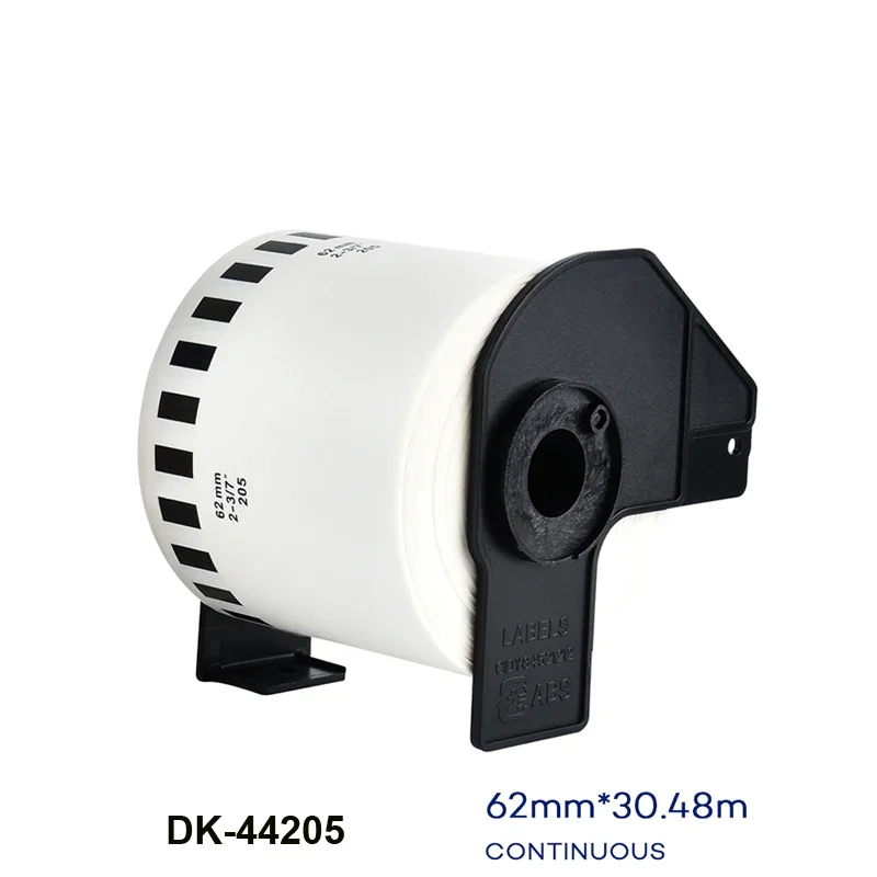 1-4 rolls DK-4205 Thermal Paper DK-44205 Label  62mm*30.48m roll Continuous for Brother QL Label Printer White Paper DK 44205