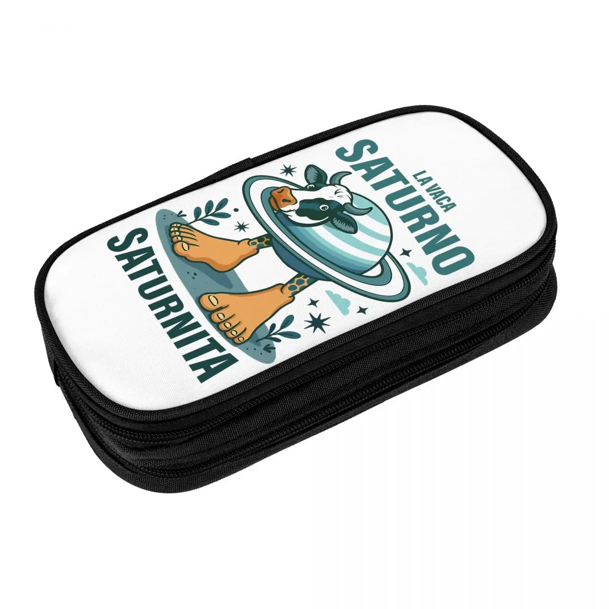 

La Vaca Saturno Saturnita Italian Brainrot Pencil Case Pen Holder Bag Girls Boys Big Capacity School Supplies Gift Pencilcases