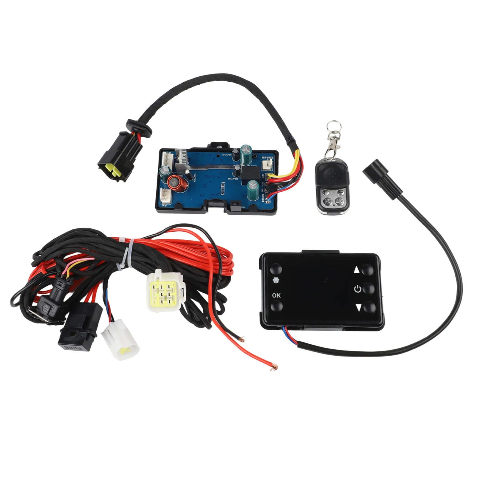 Vecchia scheda madre Interruttore LCD a 3 fili Sensore di cablaggio del telecomando Parti di riparazione del riscaldatore di parcheggio Display LCD facile da leggere