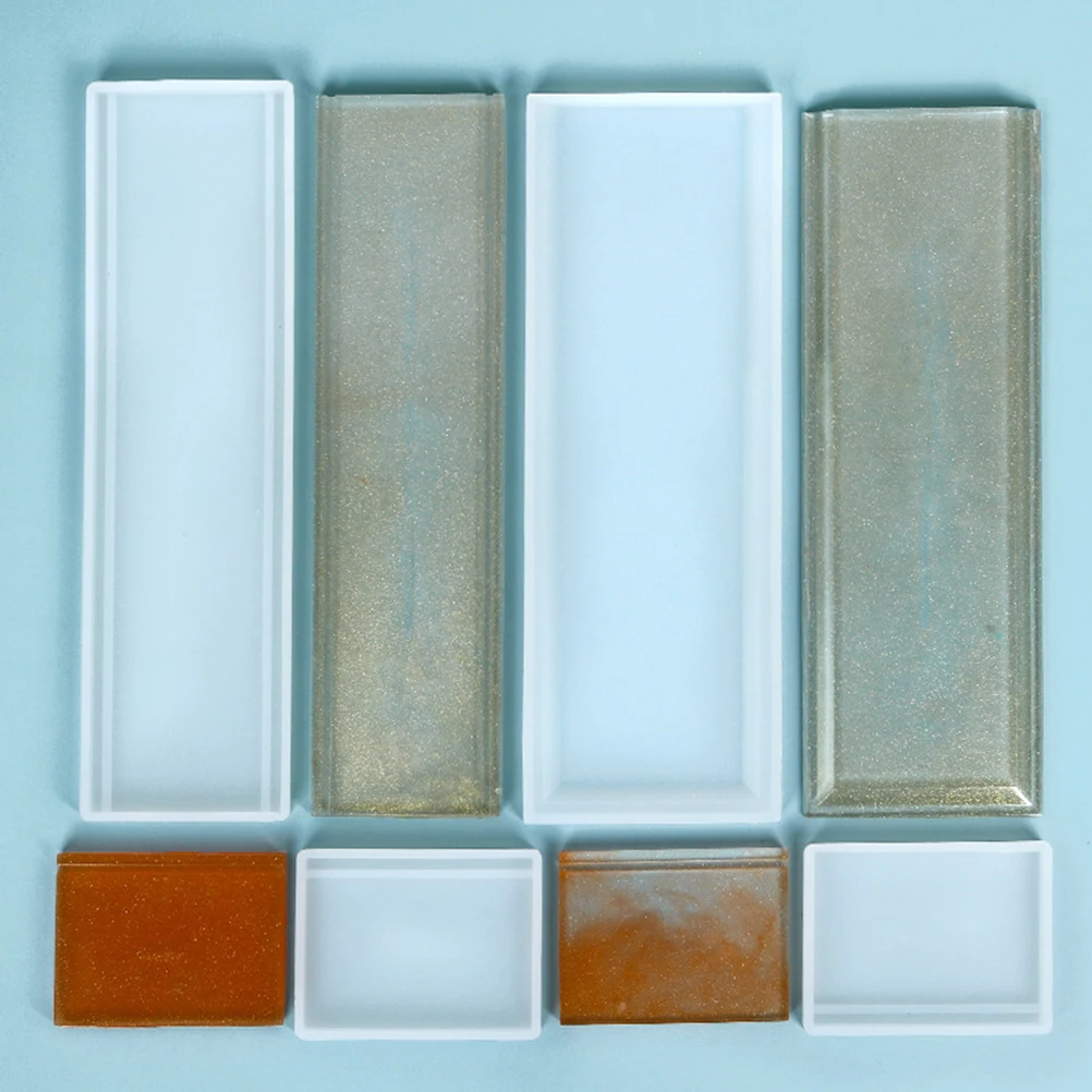 

Epoxy Resin Domino Storage Box Mold Silicone DIY Crafts Rectangular Shaped Reusable Jewelry Trinket Case Holder