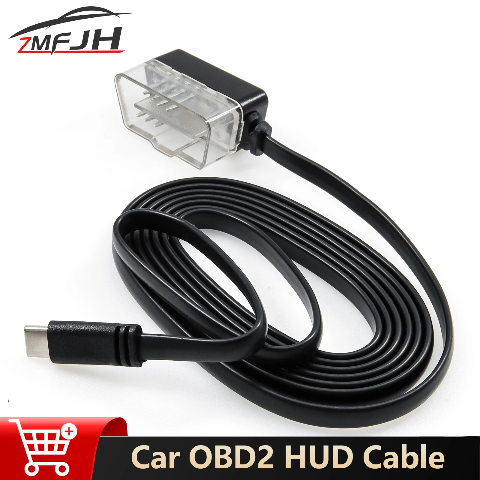 

Автомобильный кабель OBD2 для проекционного дисплея, 7-контактный соединительный кабель Mini USB, кабель для записи вождения, адаптер OBD, автоаксессуары