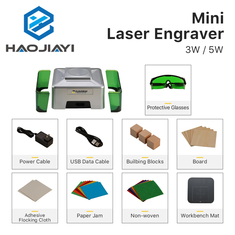 MINI Laser Engraver CNC DIY Laser Engraving Machine 5000mw Fast Mini Logo Mark Printer Cutter Woodworking Wood Plastic