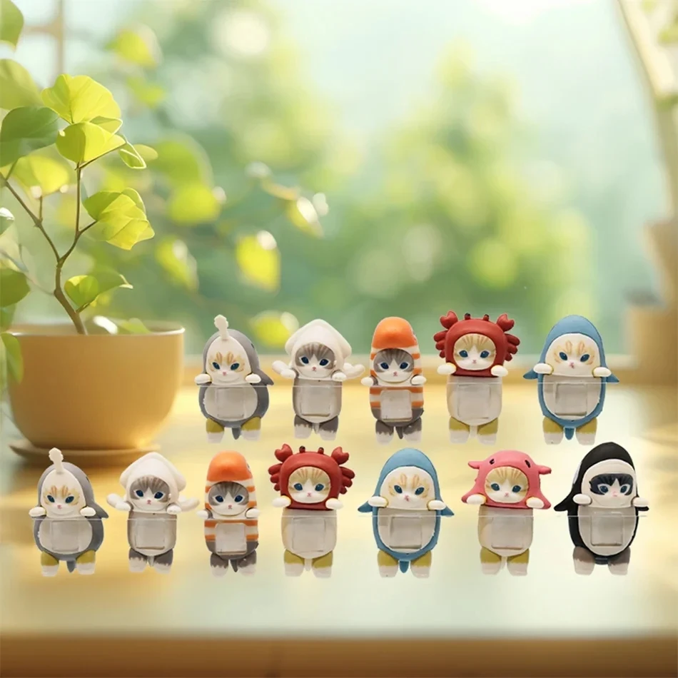 엔젤 애니멀 히퍼스 & 푸샨디 고양이 시리즈 블라인드 박스 파티 트렌디 장난감 장식 창의적인 어린이 생일 크리스마스 선물