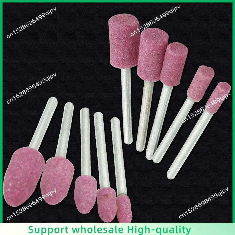 ABSF 100 개/상자 연마 돌 연마 연삭 헤드 전기 드릴 비트 휠 4-10Mm Dremel 드릴 로타리 도구 3Mm