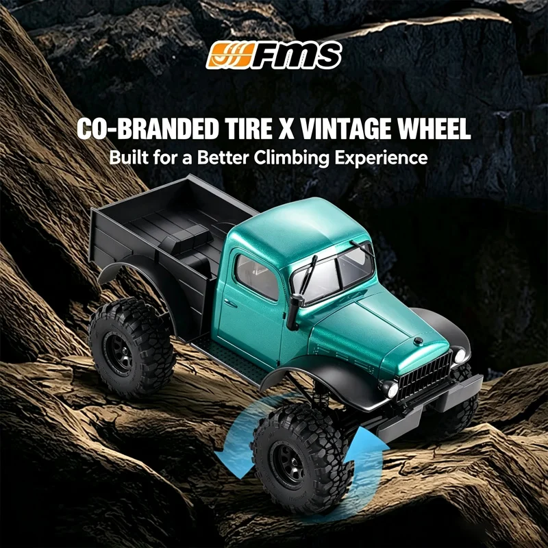 FMS FCX24 1/24 Brushless RC Remote Control Electric Four-Wheel Drive Climbing Off-Road Vehicle RTR with Small Odd Rotor