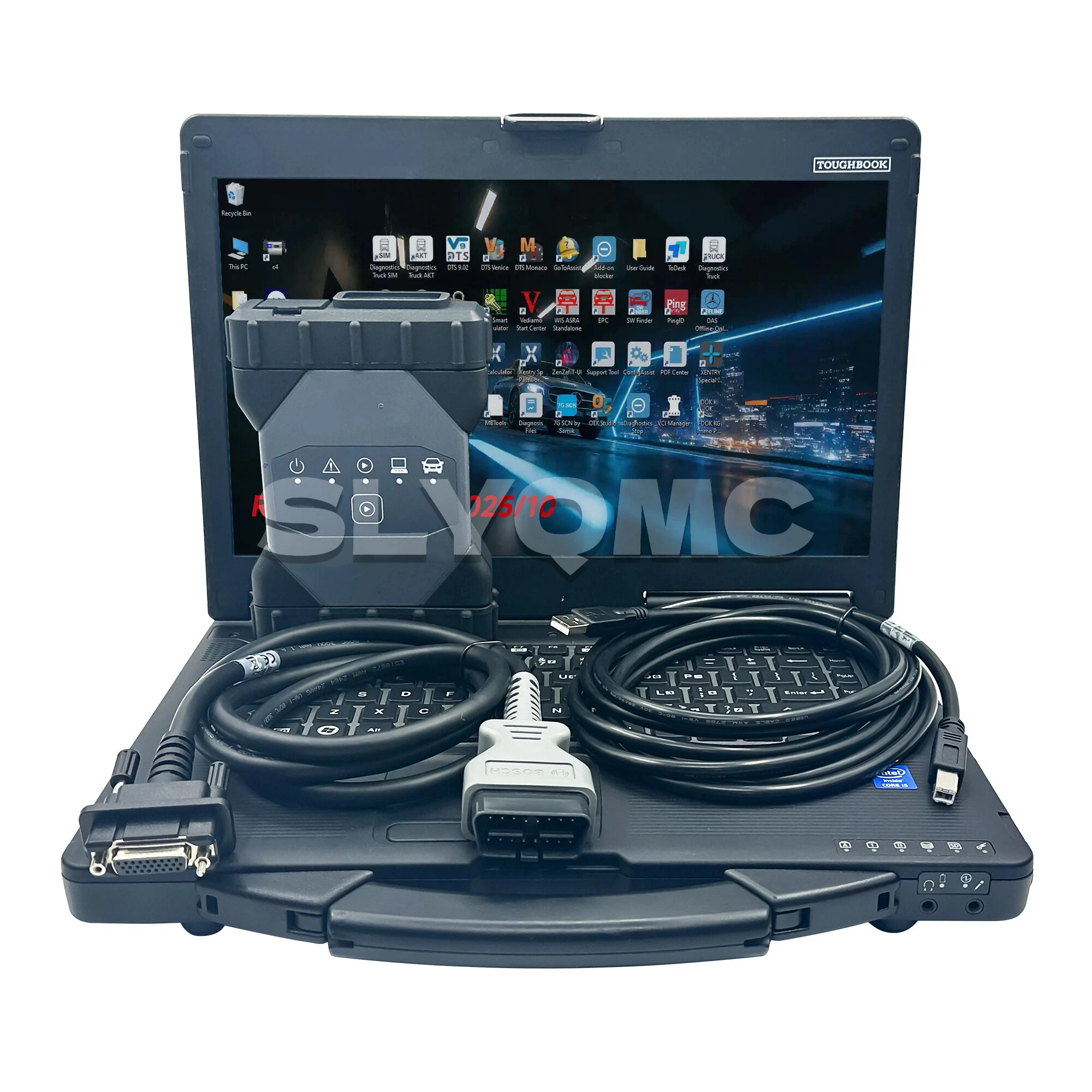 STAR C6 DoIP VCI Diagnostic Tool for Mercedes-Benz, Industrial Laptop with Preinstalled Professional Software