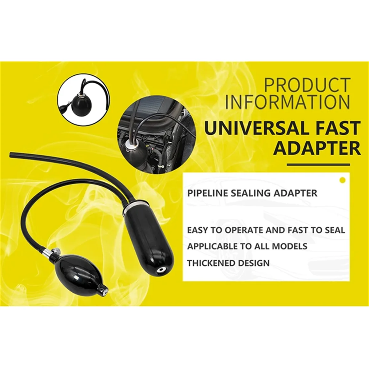ABNJ-adaptador Universal de fá - Smoke Leak Detector reseña y precio