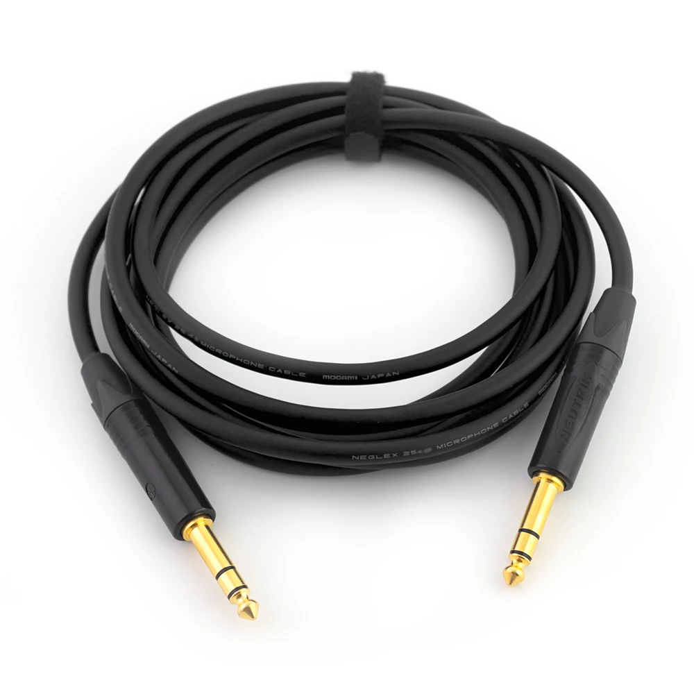 

Handmade Mogami 2534 Neutrik Plug 6.35mm Male To 6.35mm Audio Cable TRS1/4" Balanced Cable Sound Card Monitor Speaker Cable