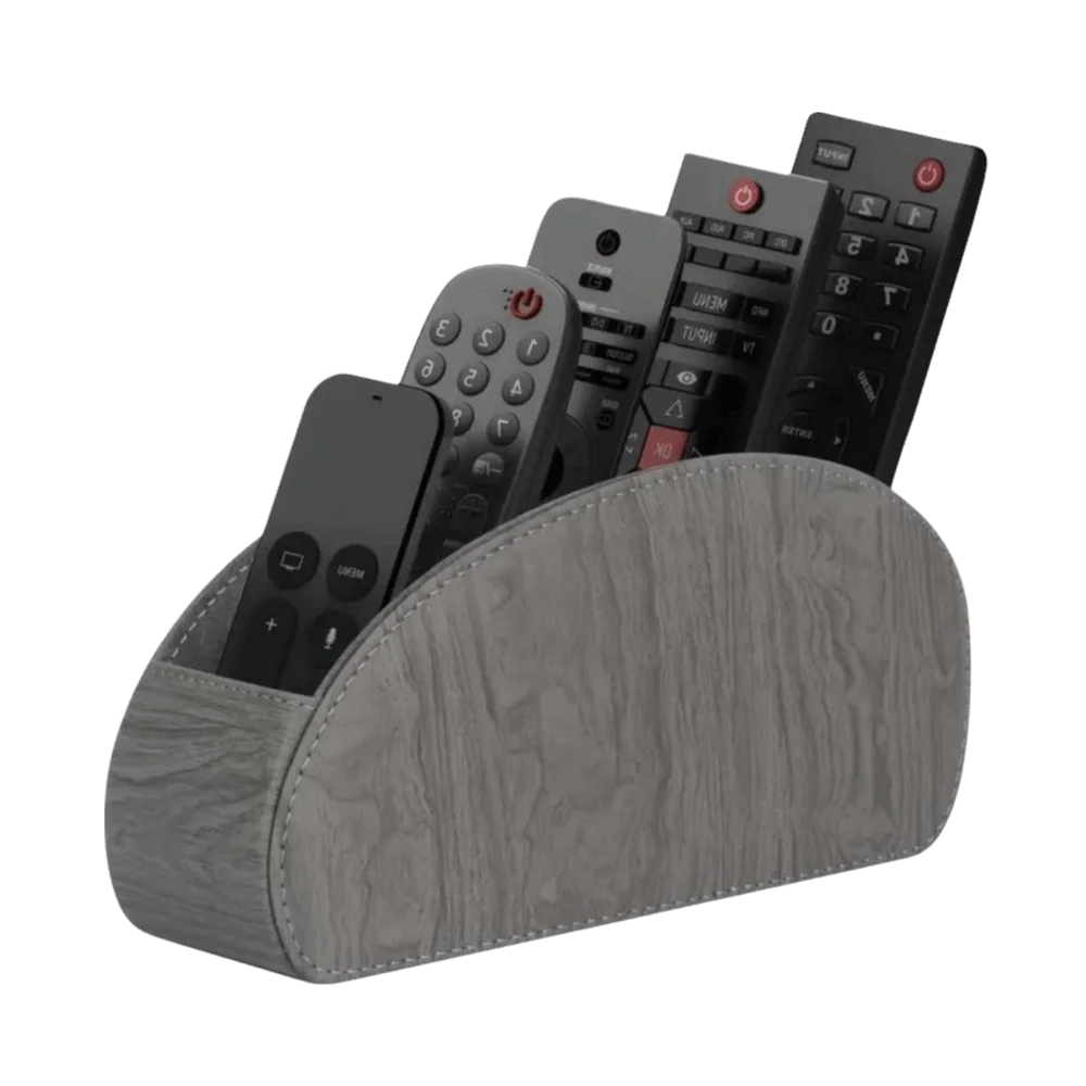 

PU Leather Remote Control Holder Universal Cable Management Remote Control Box Modern Multifunctional Desktop Storage Box