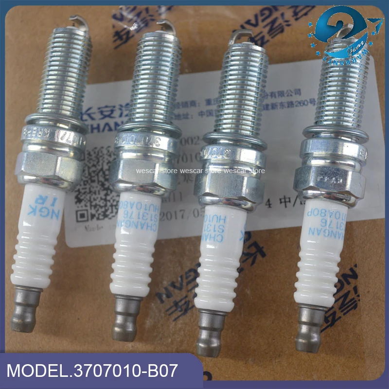 4pcs/set Original OEM 3707010-B07 Spark Plug For CHANGAN CS55/CS35/CS75/CS85/A800/CX70T 1.5T Engine