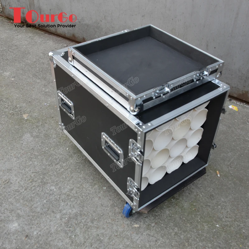 Tourgo Aluminum Spider Supporto per microfono a 9 vie Flight Case per DJ