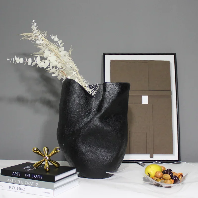 대형 화병 창의적 현대적 불규칙한 예술 꽃 장식품