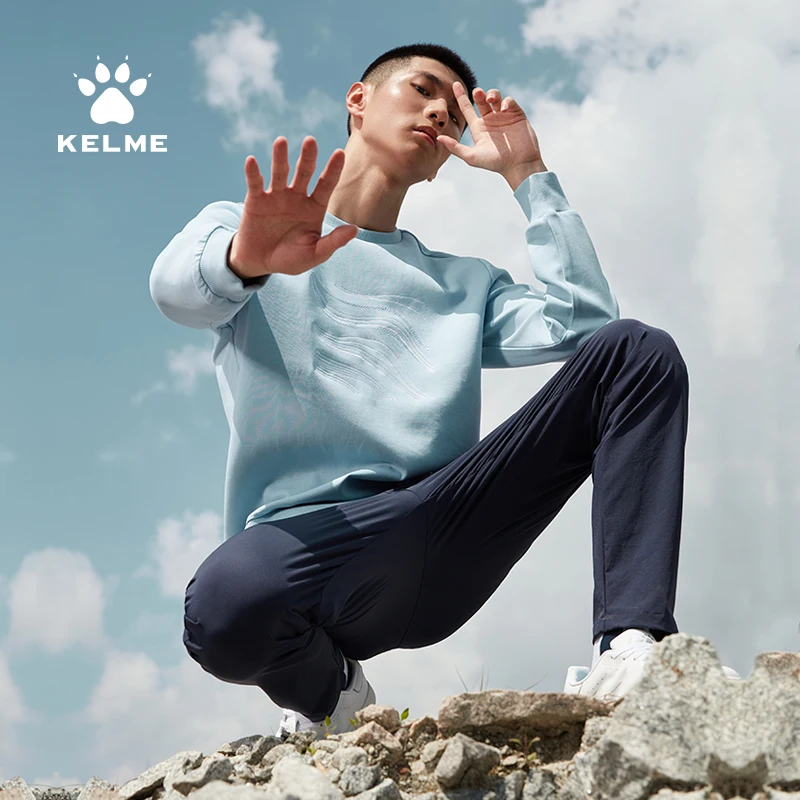 

KELME Sports Casual Sweater Winter New Men's Crew Top Business Fashion Comfortable Pullover Jogging Loose Sportswear TT60351001