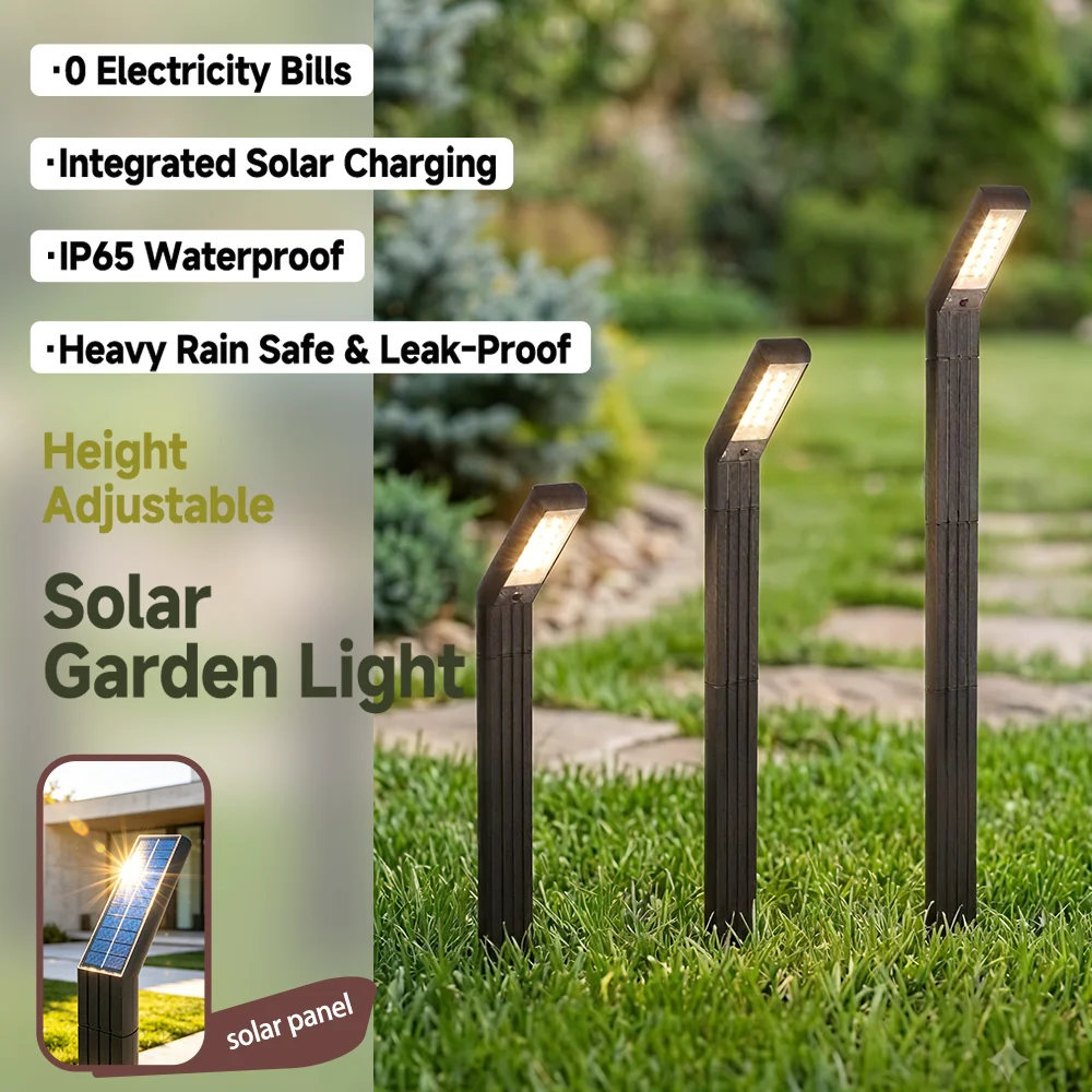 Solar-Wegeleuchten für den Außenbereich, helle Solarleuchte, IP65 wasserdicht, solarbetriebene Gartenlampe für Gehwege, Terrassen, Wege und Einfahrten.