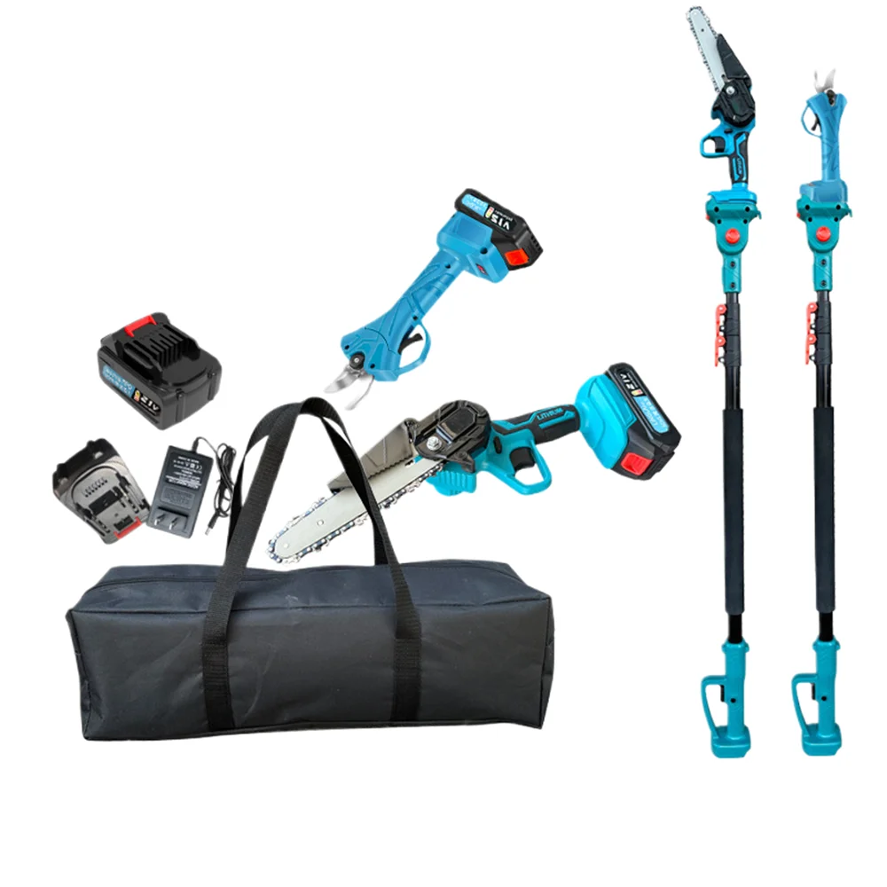 6-Inch Chainsaw 2.5cm Electric Scissors Pruning Shears 2.1m Telescopic Extension Rod Tronconneuse À Batterie Pole Chainsaw Piła