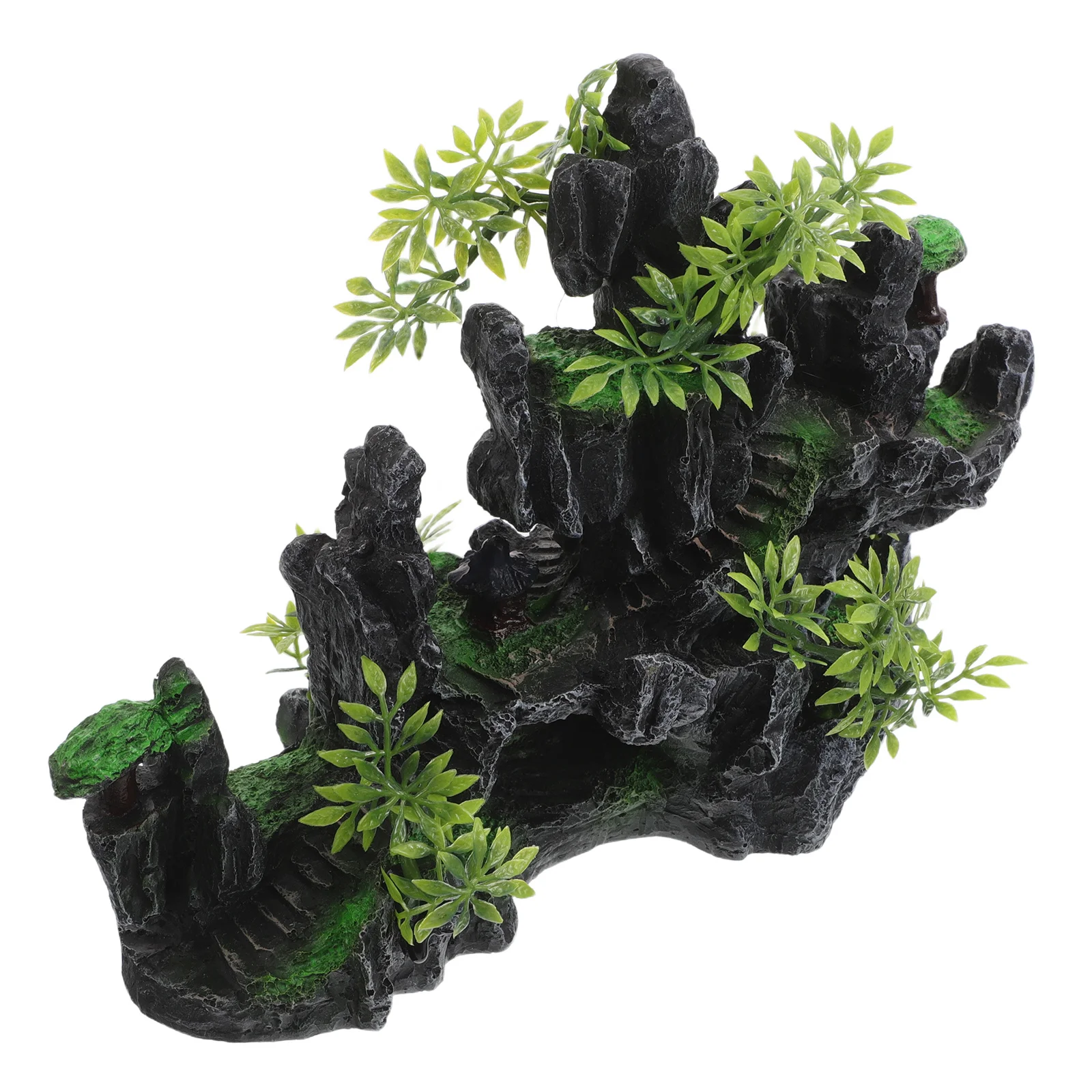 

Resin Rockery Aquarium Decoration Double-Sided Artificial Mountain Decor Realistic Fish Tank Landscape Ornament Natural-Looking