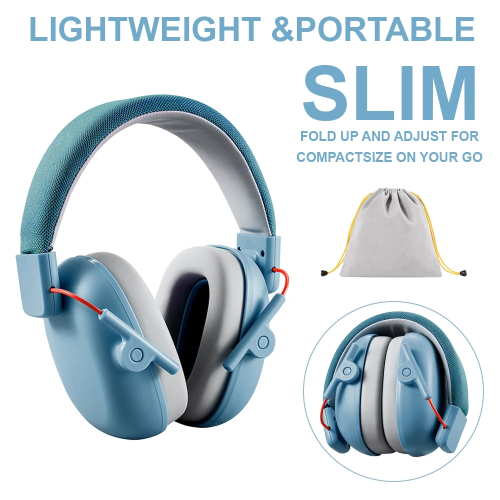 

YHKEMA Noise Cancelling Headphones for Kids, SNR 27dB Safety Noise Reduction Ear Muffs for Autism Sensory &Concentration Aid