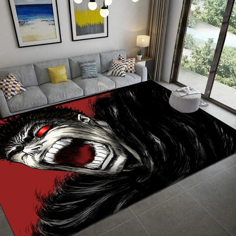 Anime Berserk Pattern Carpets Bedroom Play Mats Bedroom Decor Carpet Livingroom Rug Crawl Mat Christmas Gift Rug Tapetes Tapis