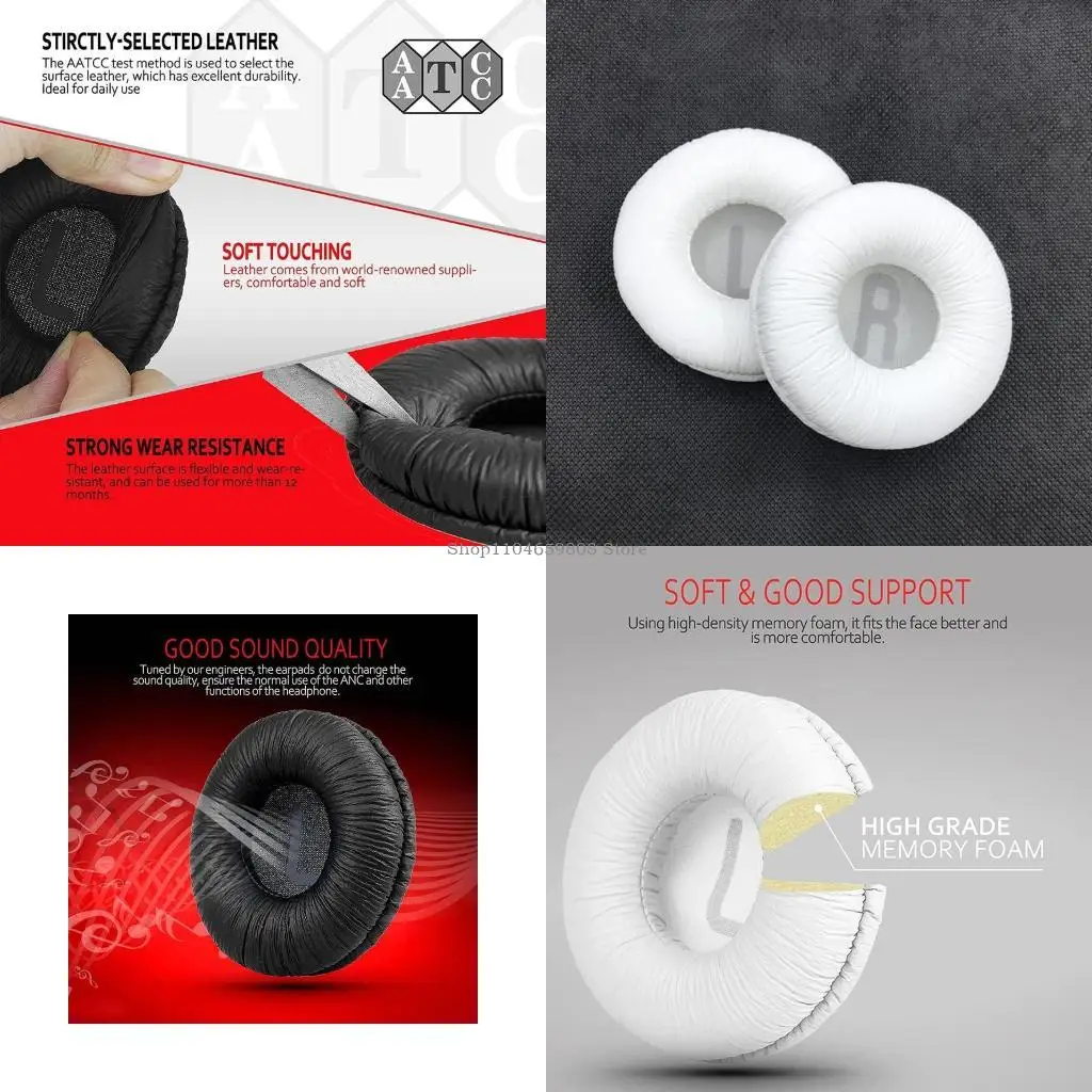 

Breathable Earphone Sleeve for WH-CH500 ZX330BT 310 110 600 V250 Headset Replacement Headphone Sleeve Earmuffs