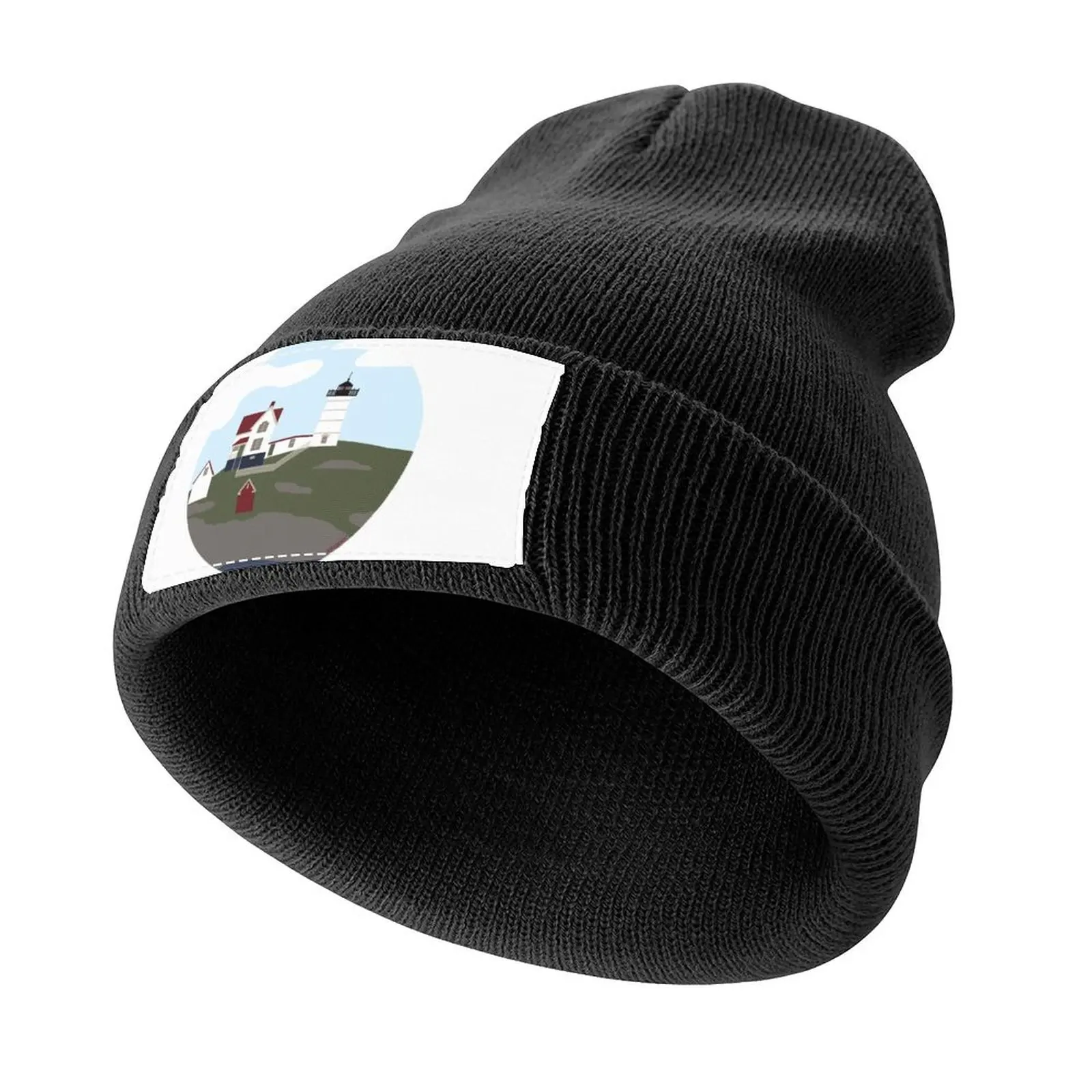 

Nubble Lighthouse Knitted Cap Snap Back Hat Icon Caps For Men Women's