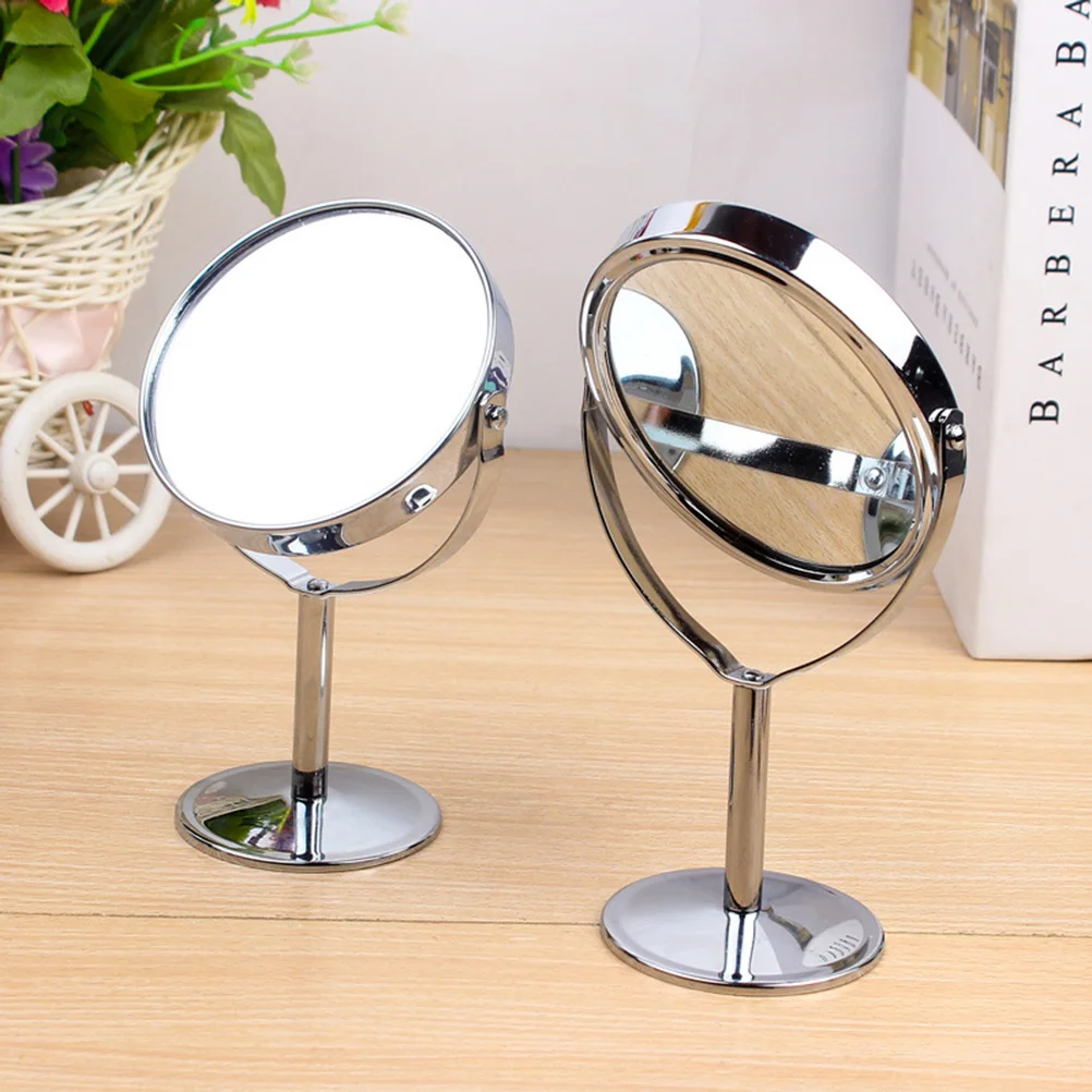 Miroir de maquillage rond de 4 pouces, 1 pièce, Design Chic, Durable et longue durée, Image claire réglable à 360 ° pour une touche rapide