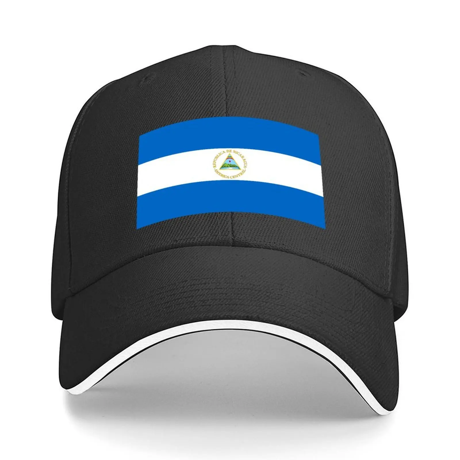 

Flag of Nicaragua Baseball Cap Uv Protection Solar Hat Trucker Hat New Hat Rave Hats For Men Women's
