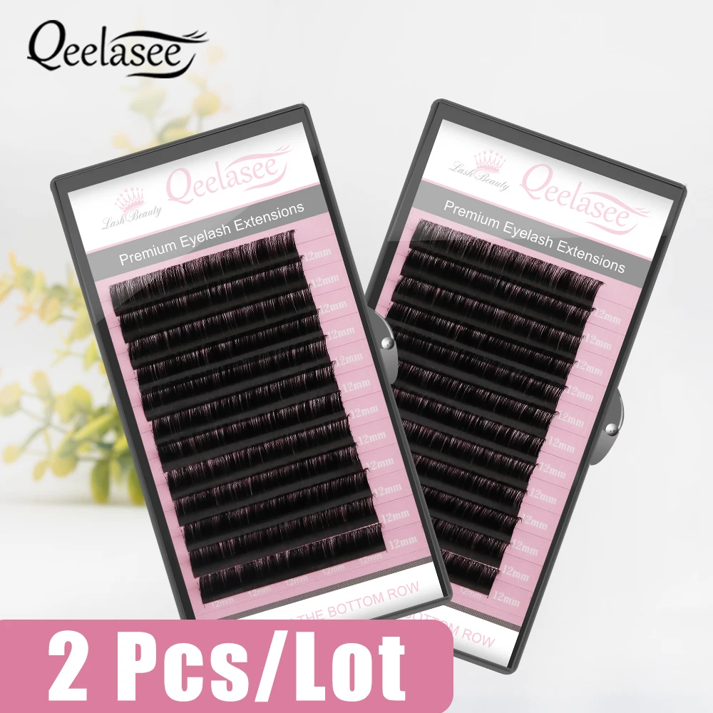 Qeelasee Wimpern 2pcs Verlängerungen profession elle Nerz Wimpern liefert Maquiagem Cilios Volumen Fan Wimpern Großhandel