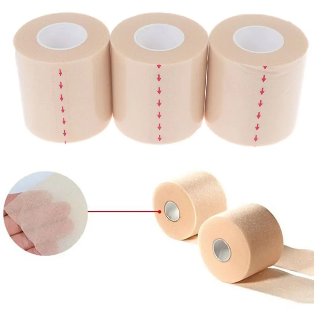 6cm*20m 7cm*27m Foam Sports Tape Athletic Tape Non-adhesive Foam Bandage Skin Color Underwrap Pre Wrap Sponge Tape