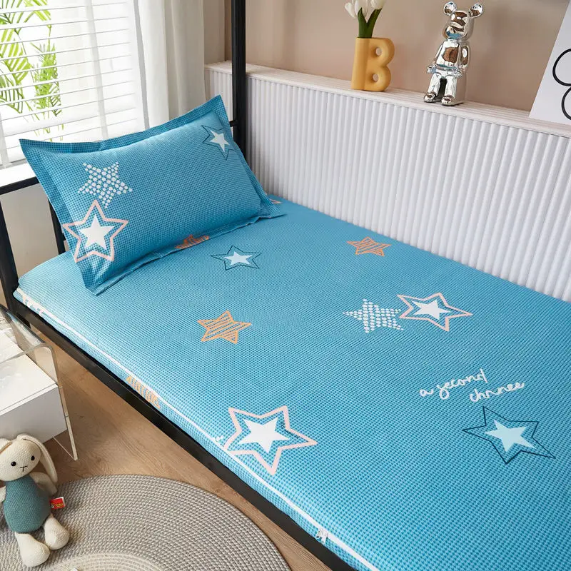 WOSTAR-funda protectora de colchón completamente cerrada de dos vías con cremallera, almohadilla de protección de sábana de cama doble individual para pareja y bebé, tamaño king