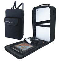 Portable Travel Carrying Case for PS5/PS5 Slim/PS5 Pro Protective Storage Bag Backpack for for Playstation 5 Game Console