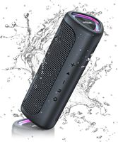 Ortizan M7 Bluetooth Speaker Portable ,24W Powerful Sound,Rich Bass,IPX7 Waterproof, 30H Playtime,Colorful Lights