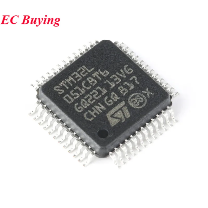 5Pcs/1pc STM32L051C8T6 STM32L051 STM32 L051C8T6 STM32L 051C8T6 LQFP-48 ARM Cortex-M0+ 32-bit Microcontroller MCU IC Chip