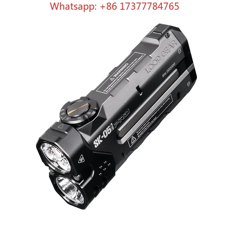 Outdoor Multifunctional LED Flashlight 4360LMS Long Range Strong Light Charging,  Long  Life for Camping