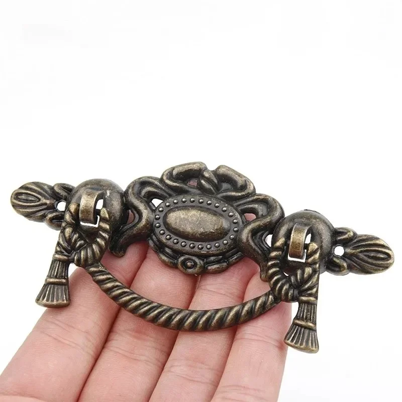 1PC Retro Alloy Kitchen Drawer Cabinet Door Handle Furniture Knobs Hardware Cupboard Antique Pull Handles,Bronze Tone furniture